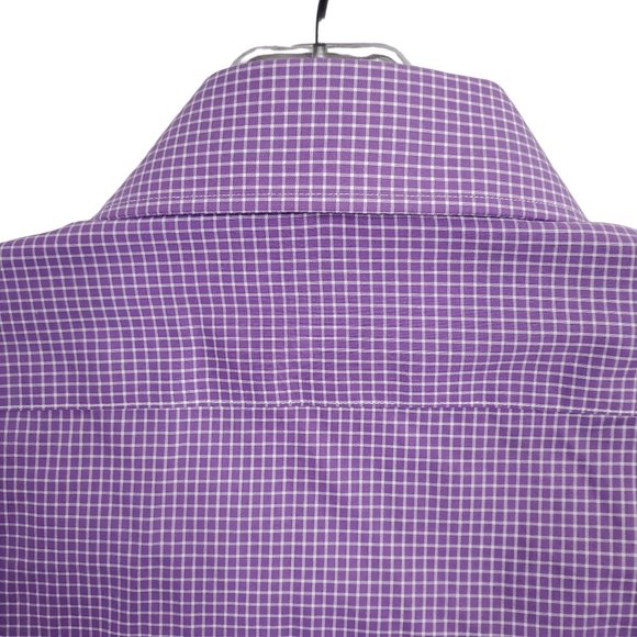 LRL Ralph Lauren Mens Size 16.5 32/33 Shirt Slim Fit Non-Iron 100% Cotton Purple - Picture 8 of 8